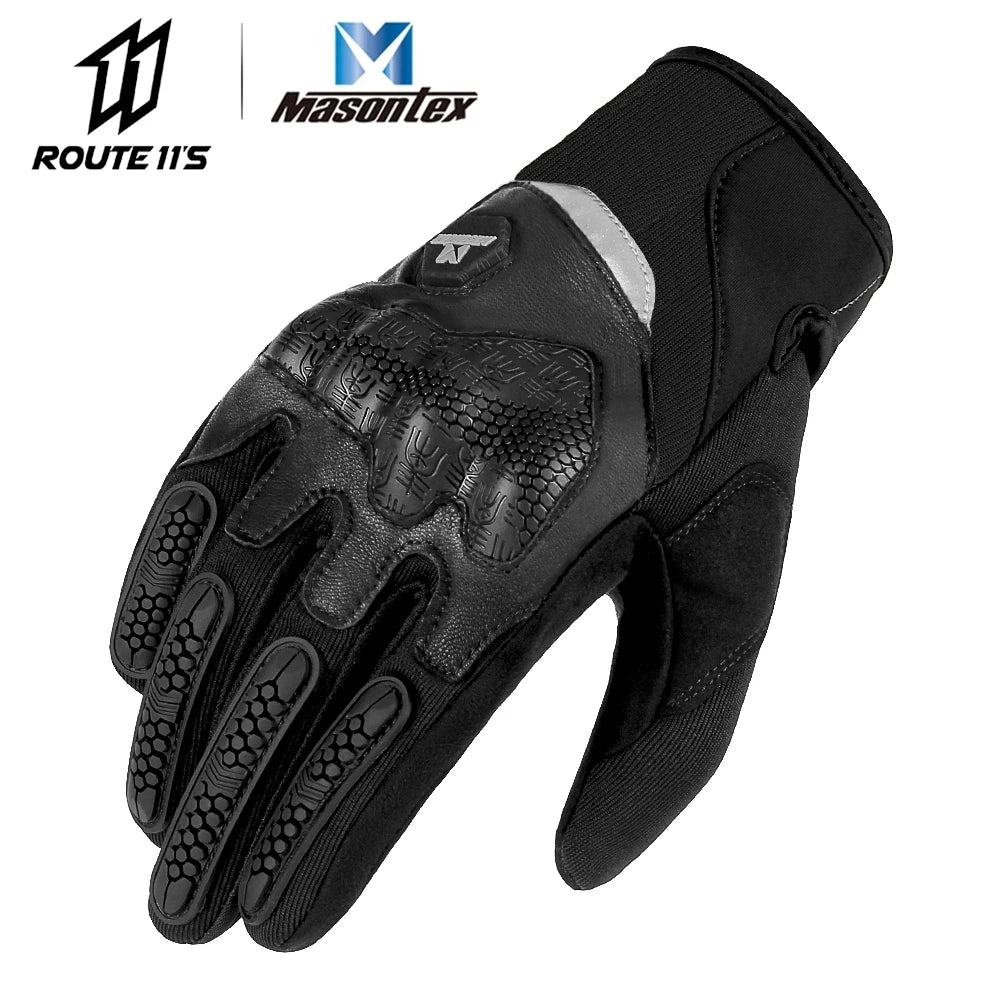 M30 Black Gloves Color Carbon Fiber Motorcycle Gloves Full Finger With Armor