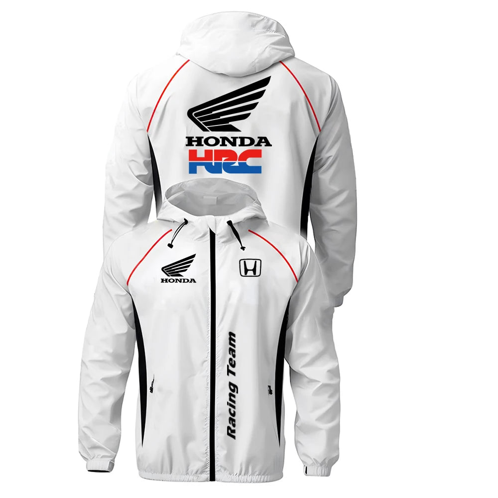 136JK-BLA0003 Color Men’s Lightweight Racing Jacket With Hooded Design