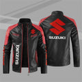 color1 Color Men’s Faux Leather Motorcycle Jacket For Riding