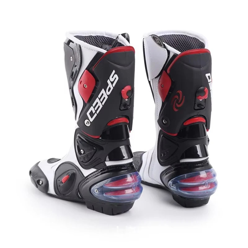 Men’s Motorcycle Riding Boots With Metal Toe Cap