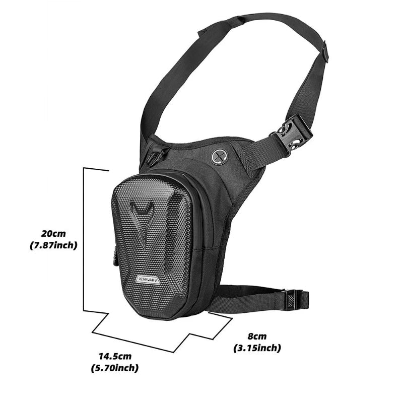 Motorcycle Leg Waist Bag With EVA Hard Shell