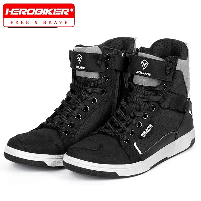 All-Season Anti-Slip Motorcycle Riding Sneakers