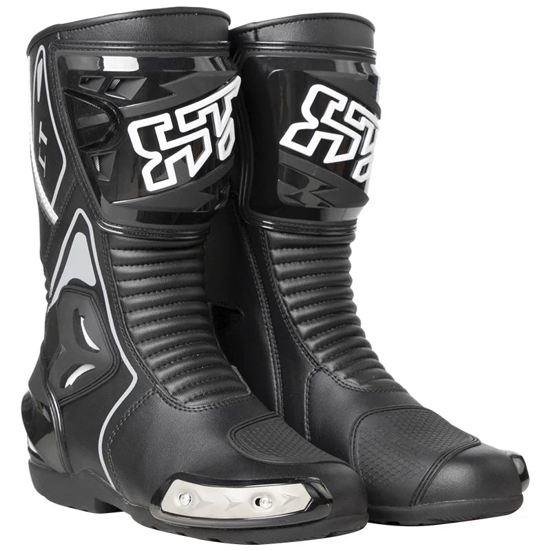 T1-Black Color Unisex Motocross Motorcycle Boots With Ankle Protection