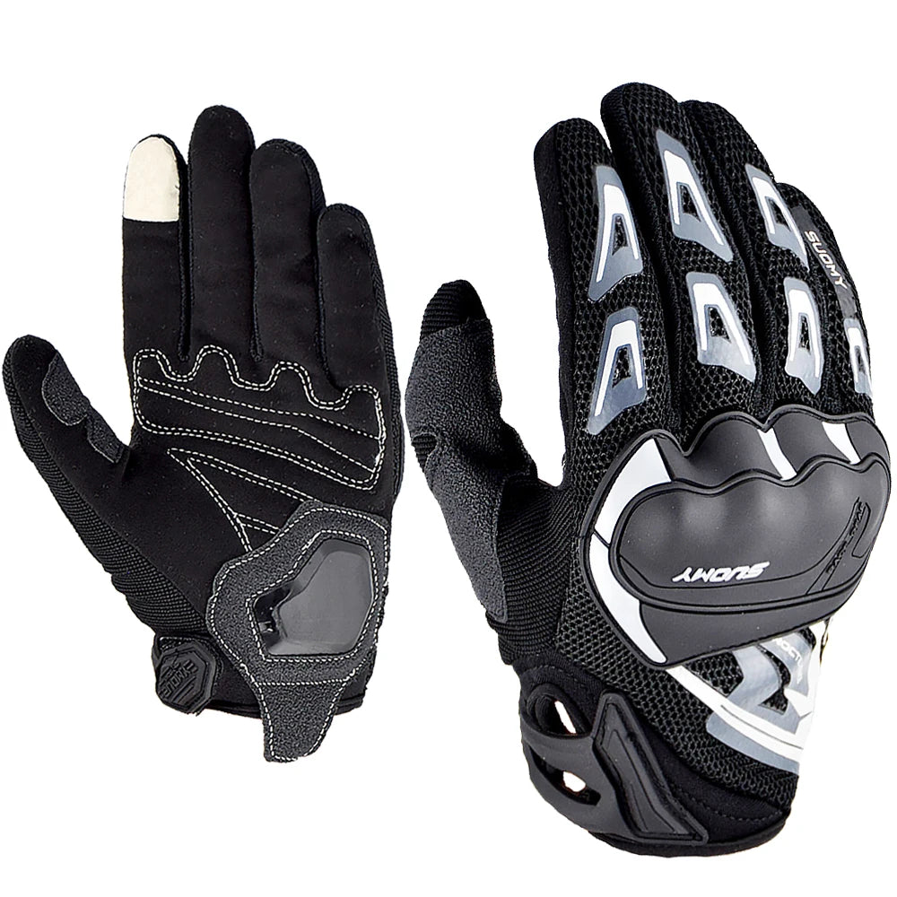 Suomy Motorcycle Gloves Summer Mesh Breathable Moto Gloves Men Women Touch Screen Motocross Gloves Touch Screen Cycling Gloves
