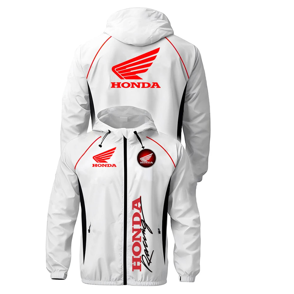 136JK-BLA0006 Color Men’s Lightweight Racing Jacket With Hooded Design