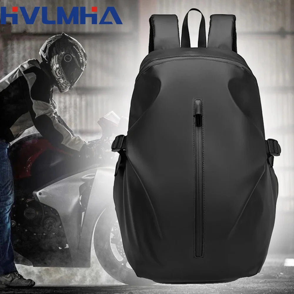 Style D 1PC Color Name Waterproof Motorcycle Helmet Backpack – Large Capacity