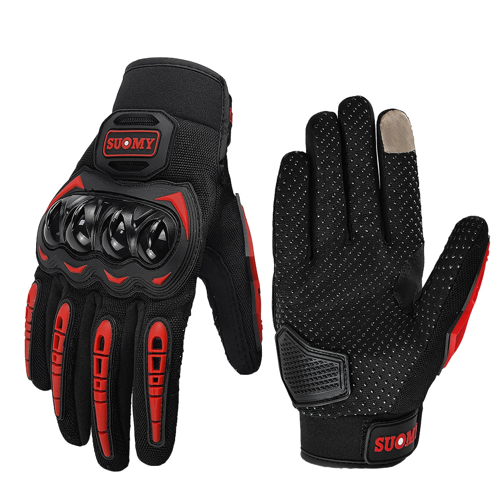 Suomy Motorcycle Gloves Summer Mesh Breathable Moto Gloves Men Women Touch Screen Motocross Gloves Touch Screen Cycling Gloves