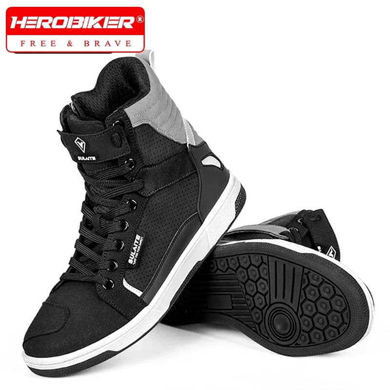 All-Season Anti-Slip Motorcycle Riding Sneakers