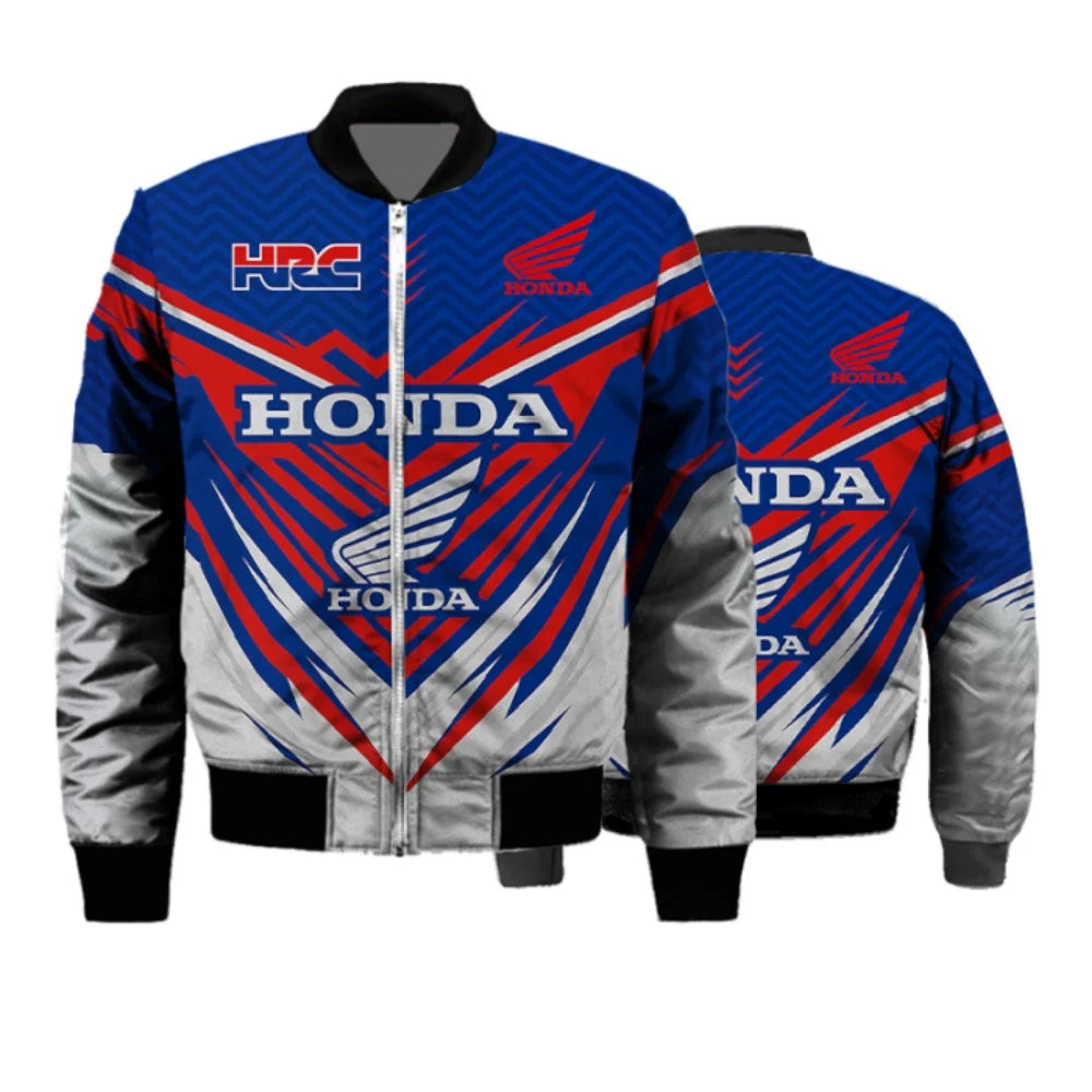 034JK-25BLA0014 Color Men's Winter Moto Jacket – Thick Windproof Racing Style