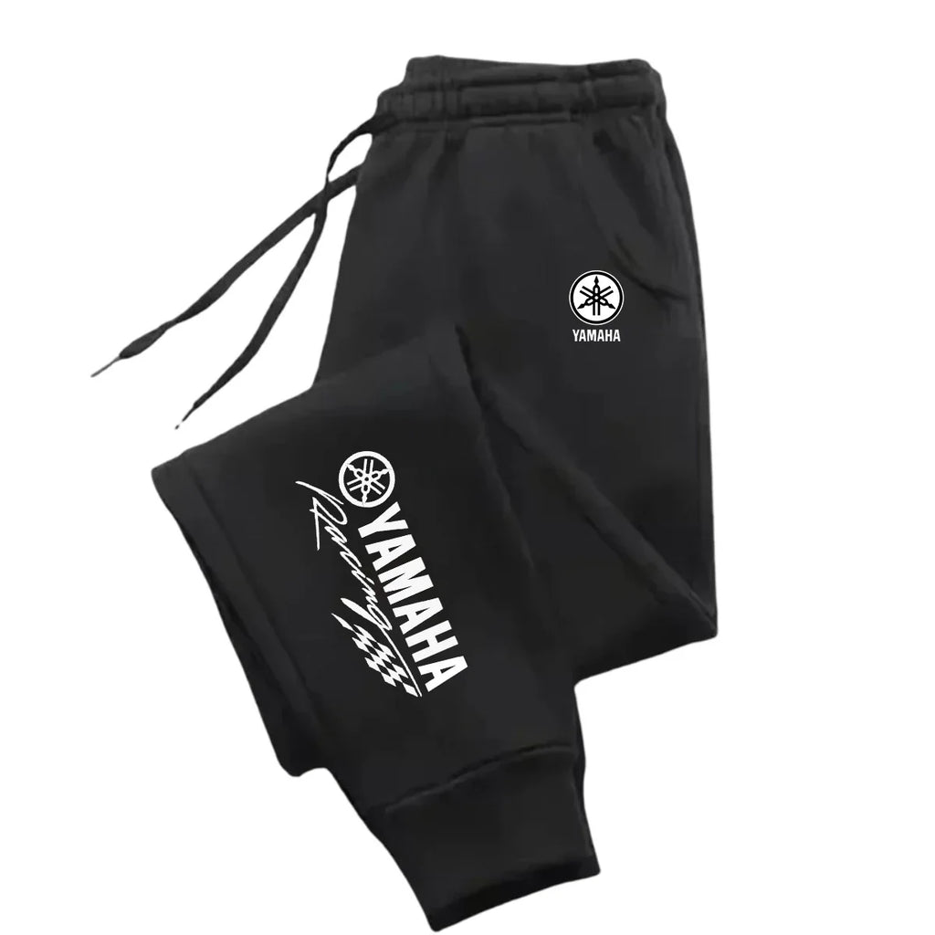Men’s Fleece Drawstring Casual Straight-Leg Pants