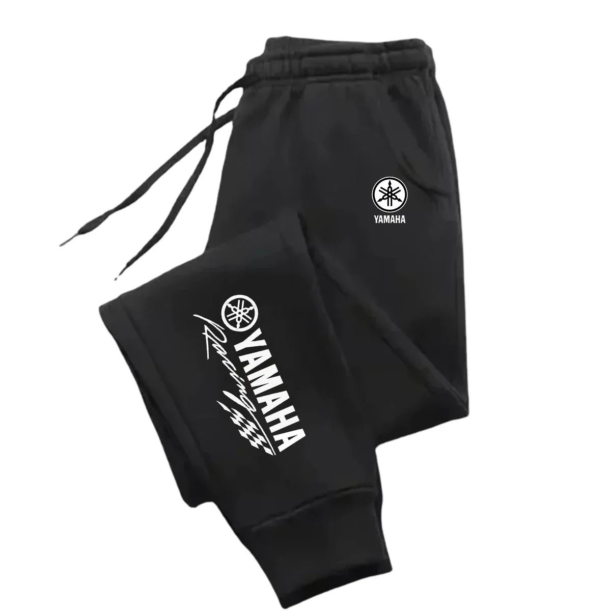 2 Color Men’s Fleece Drawstring Casual Straight-Leg Pants