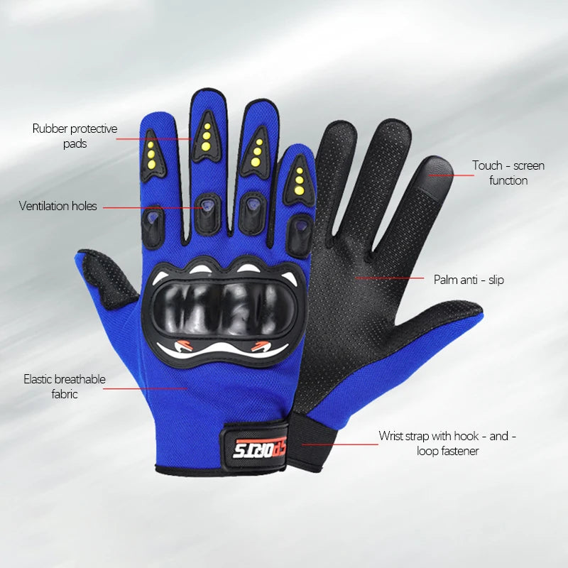 Motorcycle Mtb Gloves Men Cycling Knuckle Protection Glove Touchscreen Motocross Race Camping Breathable Non-slip Workshop Glove