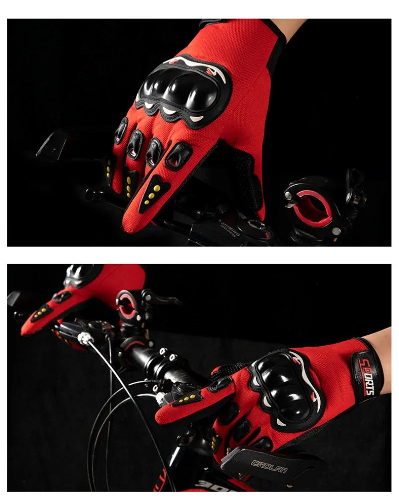 Full-finger Motorcycle Gloves Men Touch Screen Outdoor Off-road Sports Cycling Protection Anti-fall Motorcycle Finger Gloves