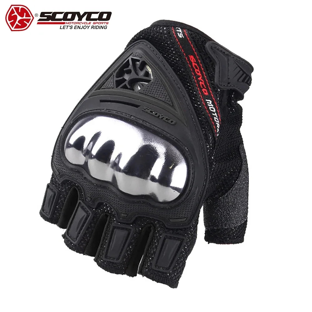 Breathable Half Finger Motorcycle Riding Gloves
