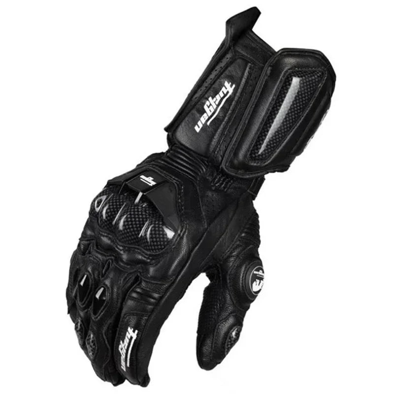 Waterproof Motorcycle Leather Gloves With Carbon Fiber - Throttlehead Apparel