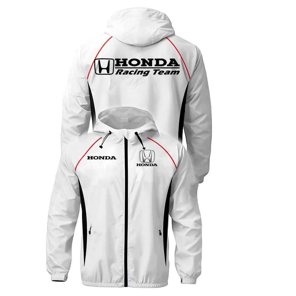 136JK-BLA0005 Color Men’s Lightweight Racing Jacket With Hooded Design