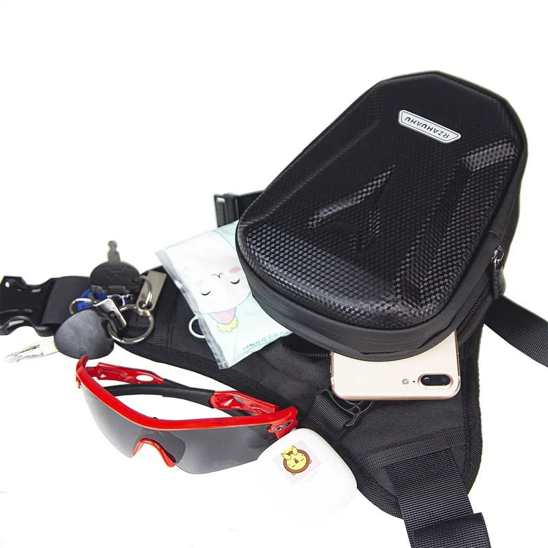 Motorcycle Leg Waist Bag With EVA Hard Shell