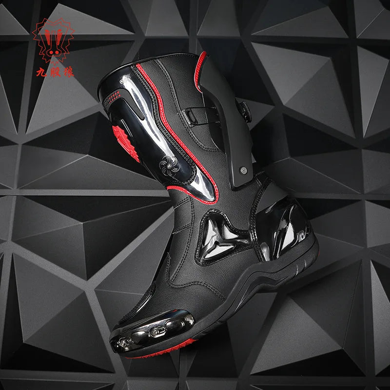 Men’s Motorcycle Riding Boots Anti-Slip Waterproof