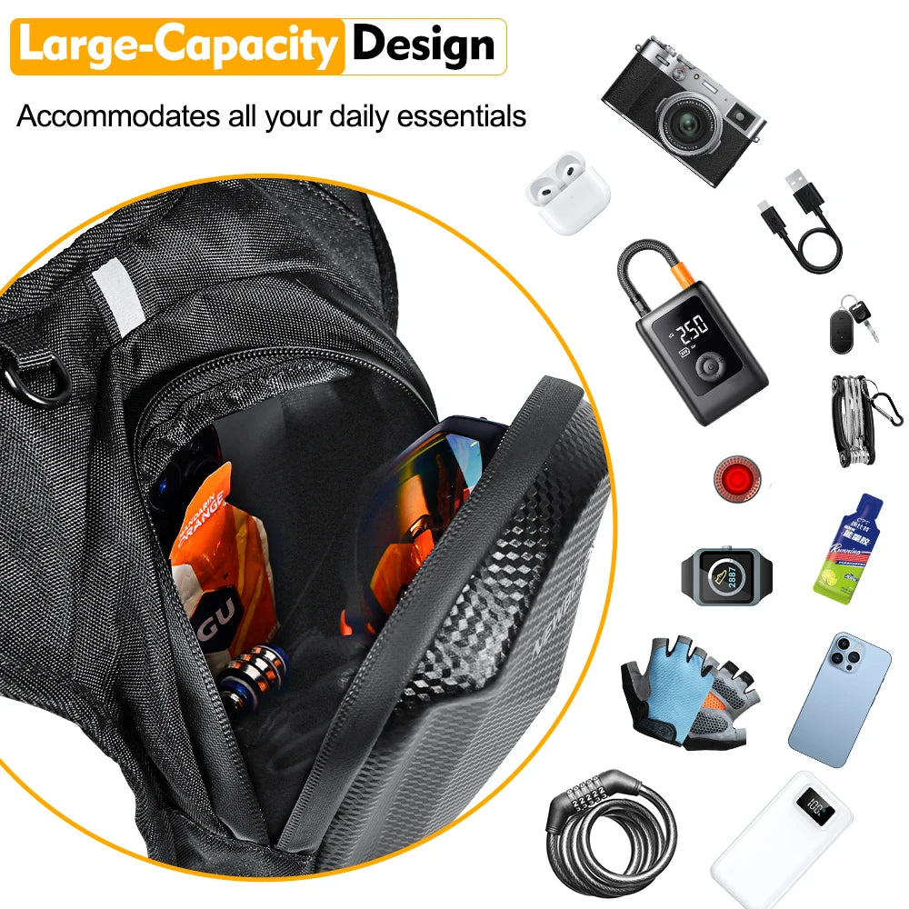 Motorcycle Leg Side Waist Bag EVA Hard Shell Pack