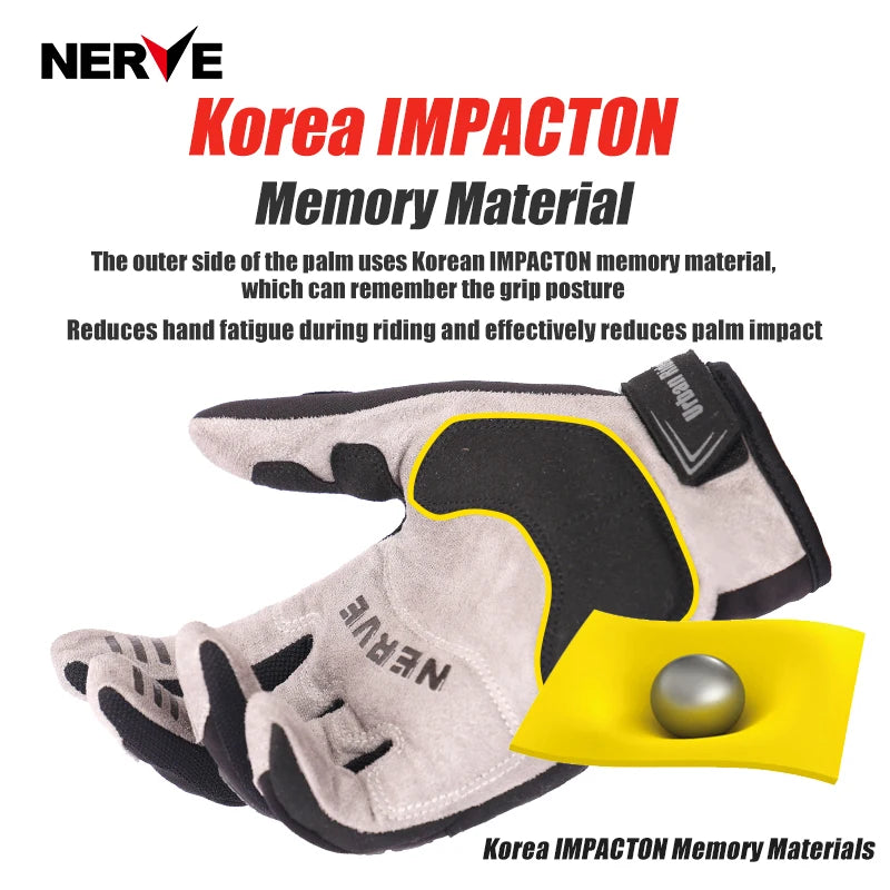 Motorcycle Riding Gloves Full Finger With Carbon Fiber