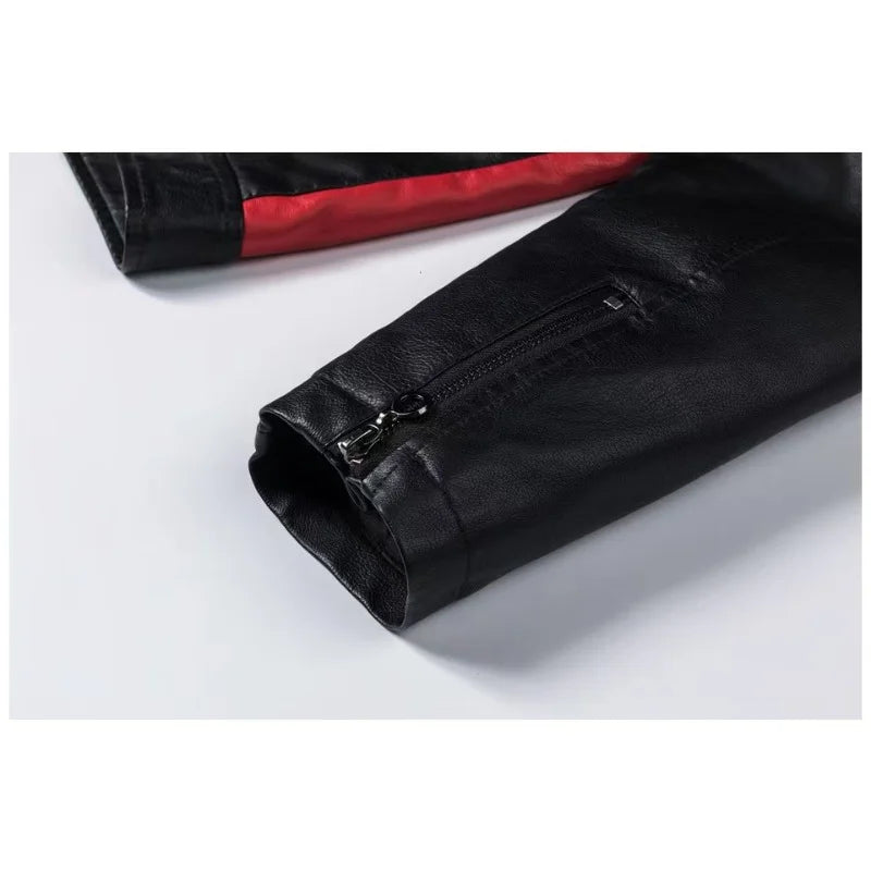 Men’s Motorcycle Sports Jacket With Printed Design