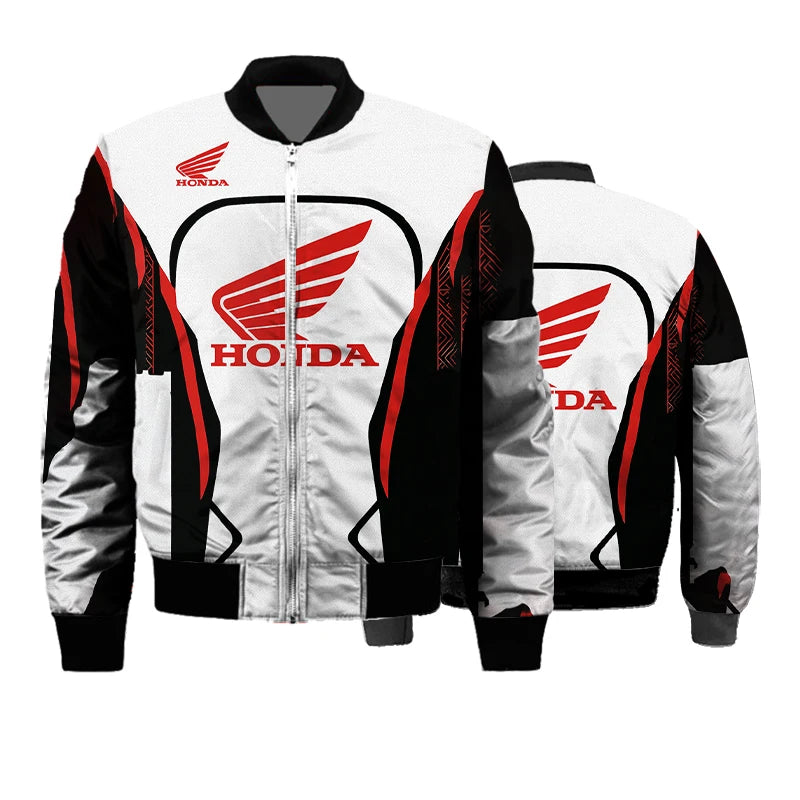 034JK-25BLA0013 Color Men's Winter Moto Jacket – Thick Windproof Racing Style
