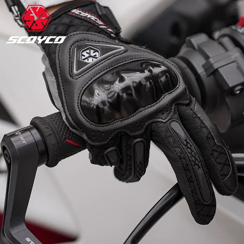 Motorcycle Riding Gloves Full Finger – Breathable Touchscreen