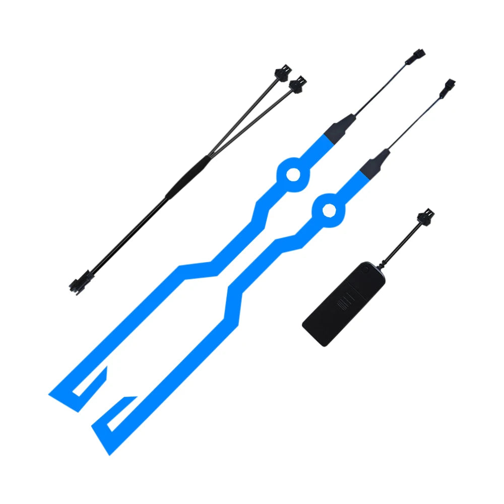 Motorcycle Helmet LED Light Strip – Waterproof Safety - Throttlehead Apparel