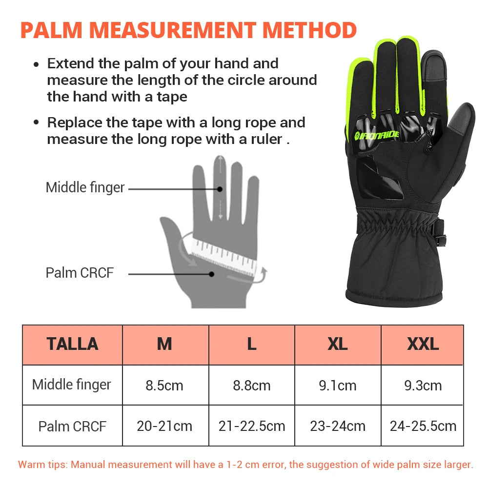 Waterproof Motorcycle Riding Gloves With Touchscreen Tips