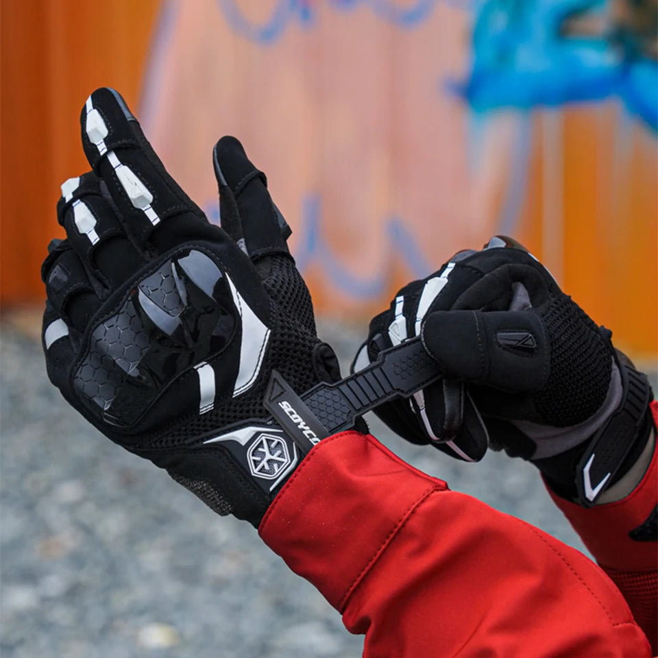 Women’s Motorcycle Gloves Full Finger Breathable Grip