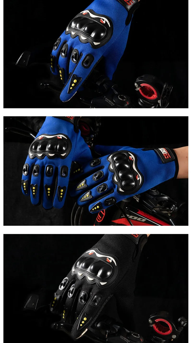 Full-finger Motorcycle Gloves Men Touch Screen Outdoor Off-road Sports Cycling Protection Anti-fall Motorcycle Finger Gloves