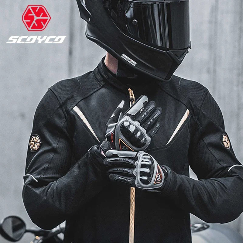 Motorcycle Riding Gloves Full Finger – Breathable Touchscreen