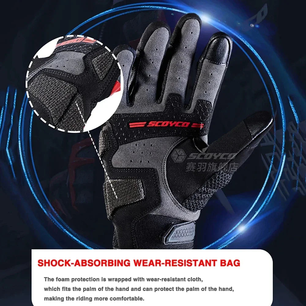 Motorcycle Riding Gloves Full Finger – Touchscreen Protection