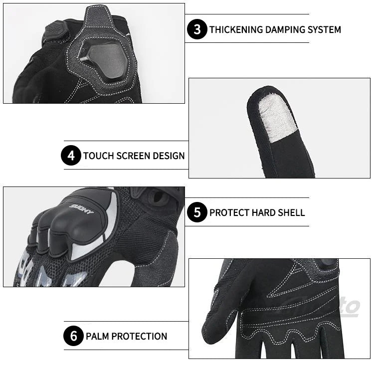 Suomy Motorcycle Gloves Summer Mesh Breathable Moto Gloves Men Women Touch Screen Motocross Gloves Touch Screen Cycling Gloves