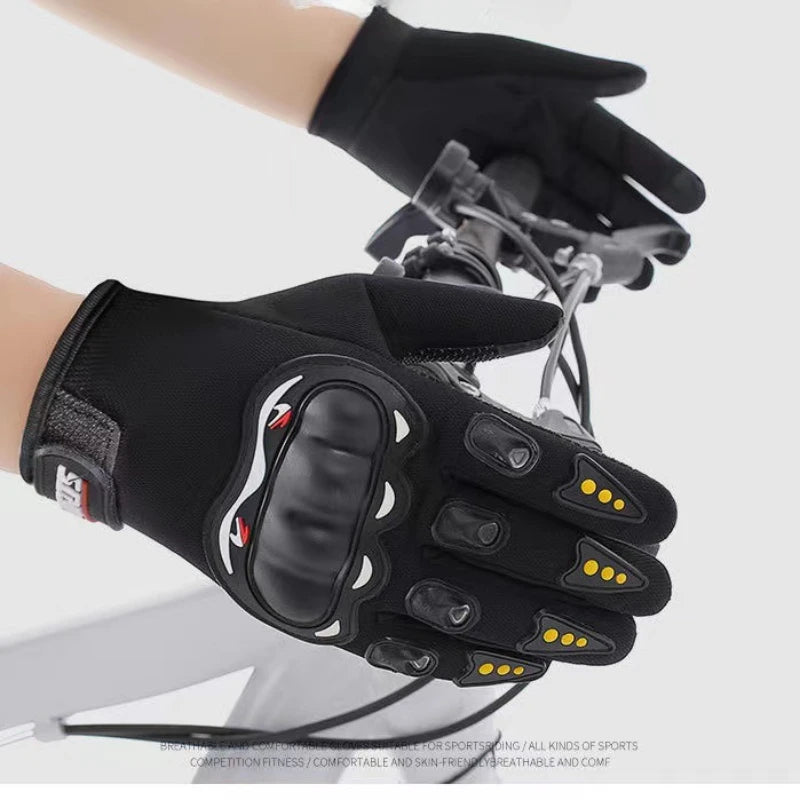 Full-finger Motorcycle Gloves Men Touch Screen Outdoor Off-road Sports Cycling Protection Anti-fall Motorcycle Finger Gloves