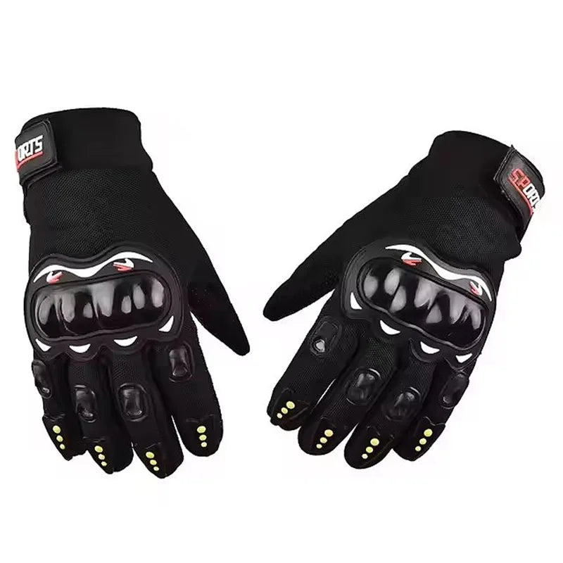 Outdoor Hiking Gloves Breathable Full Finger Racing Hard Shell Gloves Shock-absorbing Riding Off-road Motorcycle Gloves