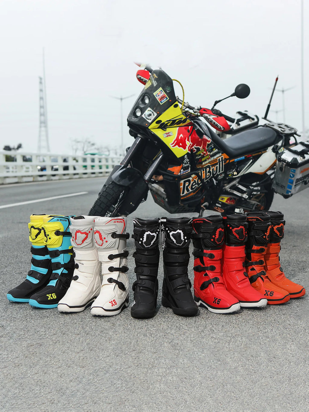 Unisex Motorcycle Riding Boots With Ankle Protection