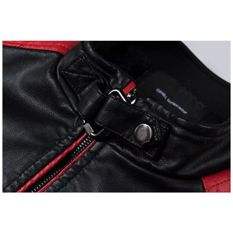Men’s Motorcycle Sports Jacket With Printed Design