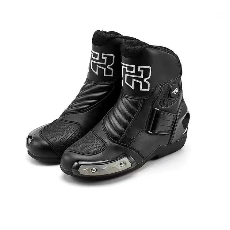 TR-A1-Black Color Unisex Motocross Motorcycle Boots With Ankle Protection