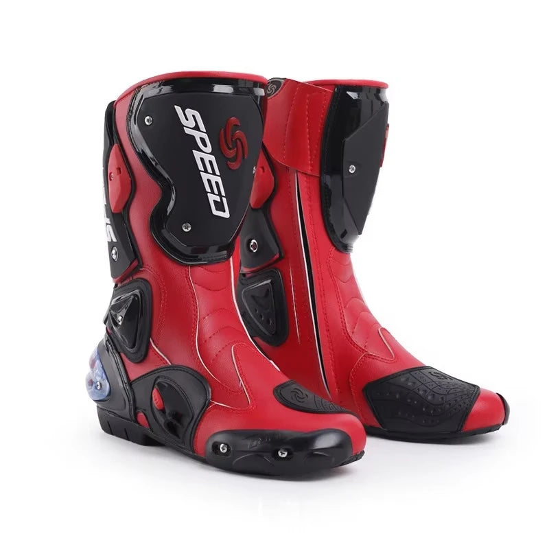 Men’s Motorcycle Riding Boots Anti-Slip Waterproof