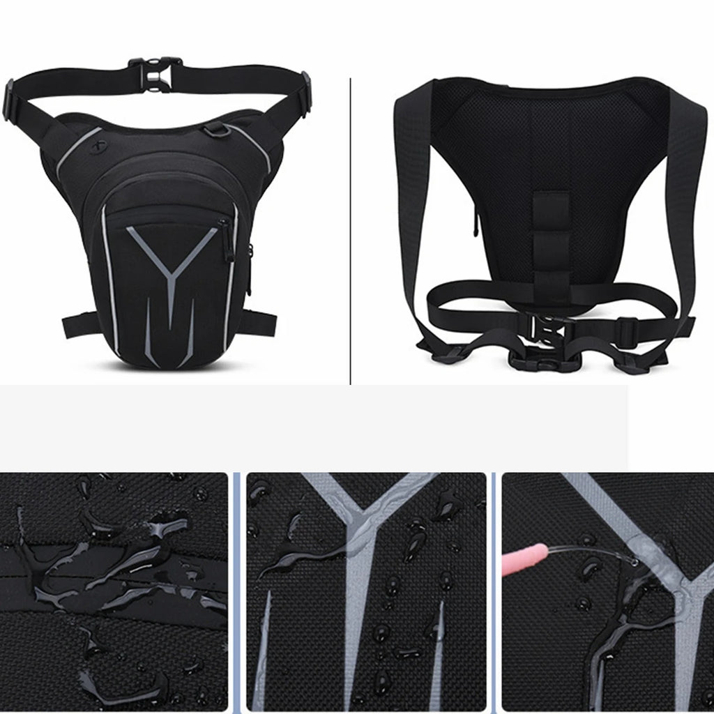 Waterproof Tactical Drop Leg Bag for Motorcycle Travel