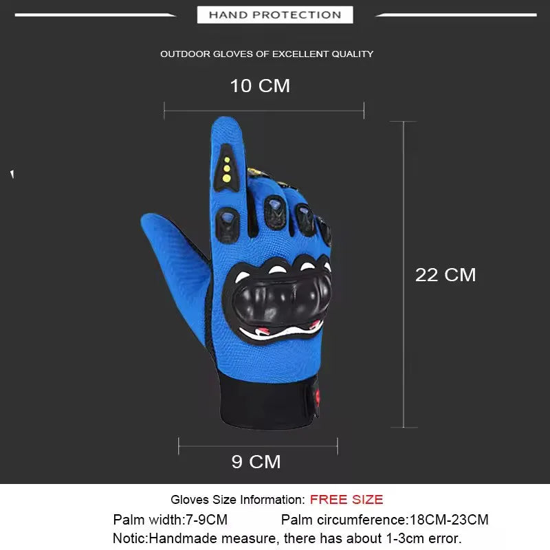 Outdoor Hiking Gloves Breathable Full Finger Racing Hard Shell Gloves Shock-absorbing Riding Off-road Motorcycle Gloves