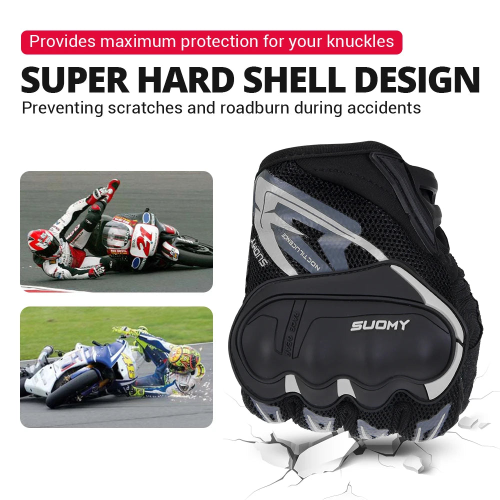 Summer Mesh Motorcycle Gloves – Breathable Touchscreen