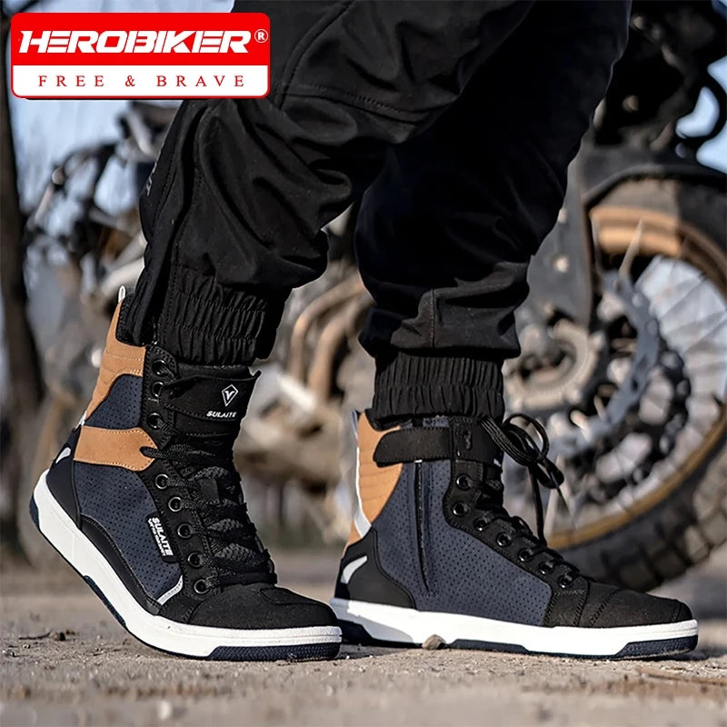 All-Season Anti-Slip Motorcycle Riding Sneakers