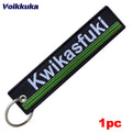 1pc Color Funny Kwikasfuki Embroidered Keychain Tag Key Ring