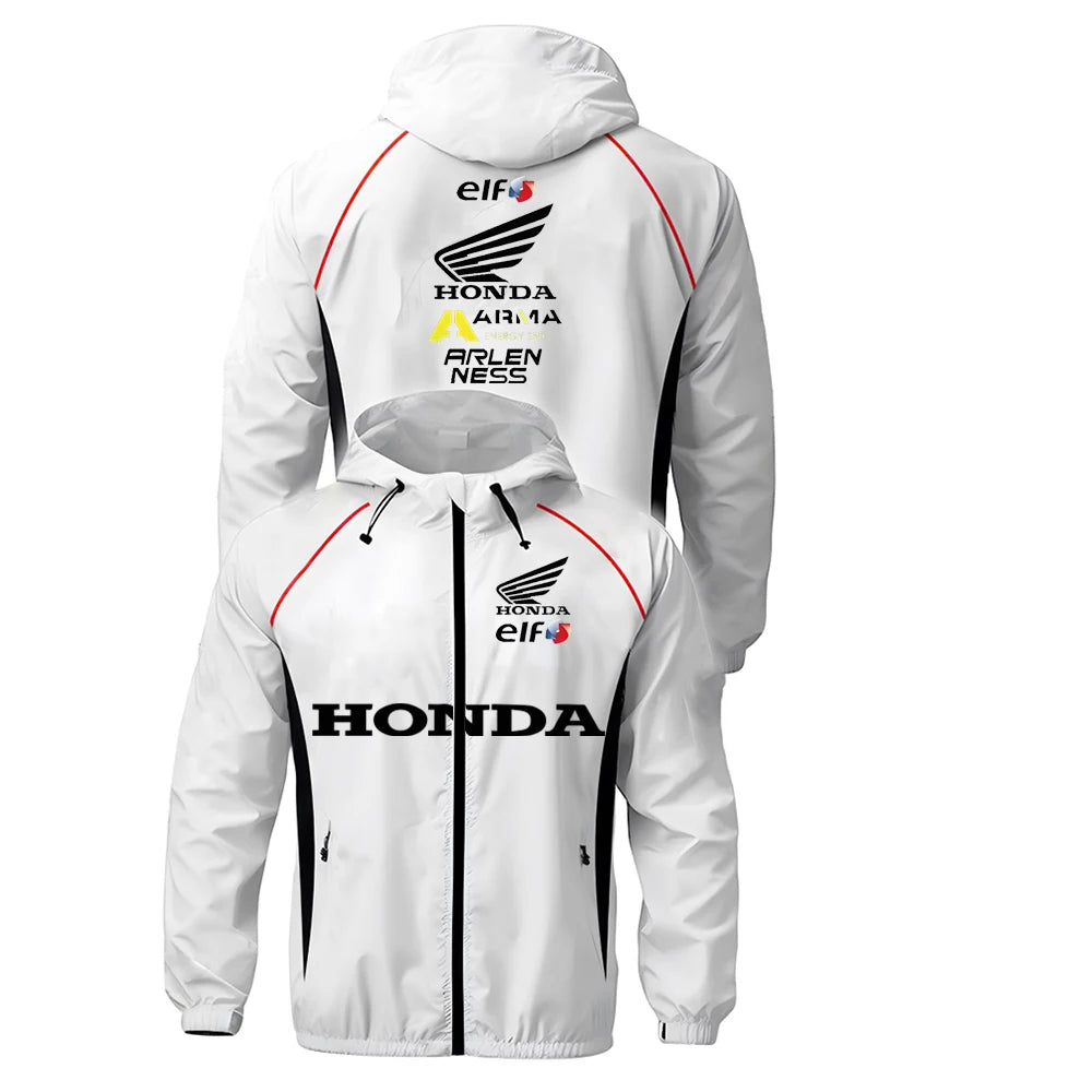 136JK-BLA0004 Color Men’s Lightweight Racing Jacket With Hooded Design