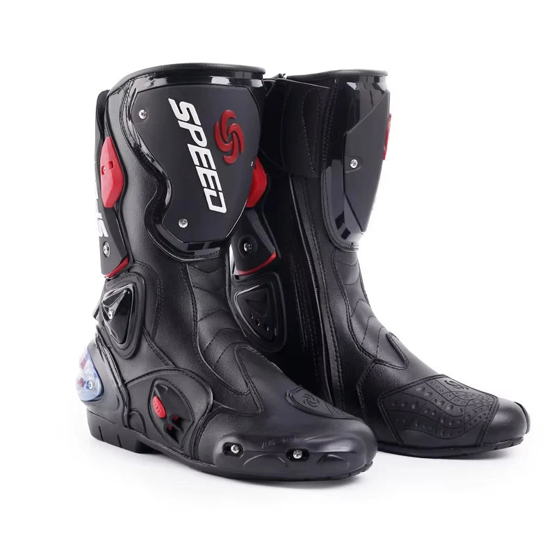 Men’s Motorcycle Riding Boots Anti-Slip Waterproof