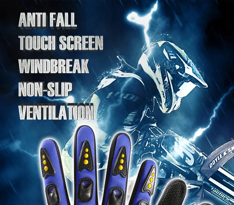 Motorcycle Mtb Gloves Men Cycling Knuckle Protection Glove Touchscreen Motocross Race Camping Breathable Non-slip Workshop Glove