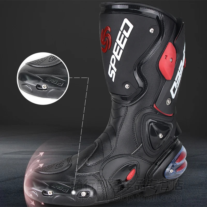 Men’s Motorcycle Racing Boots Protective Riding Shoes - Throttlehead Apparel