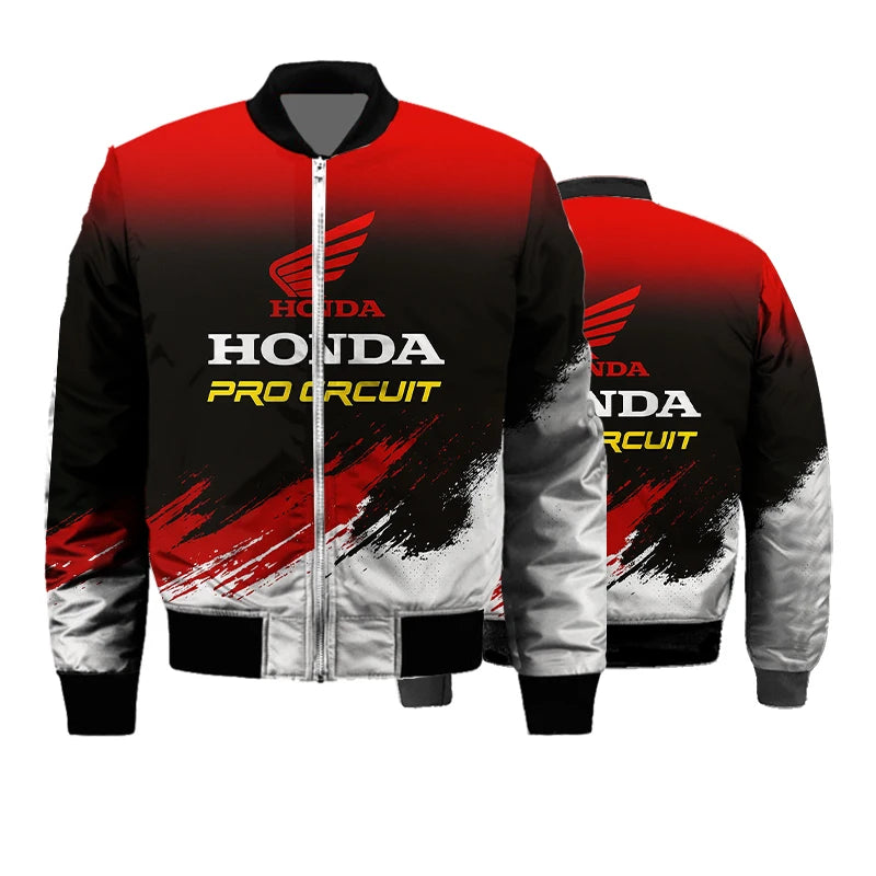 Men's Winter Moto Jacket – Thick Windproof Racing Style